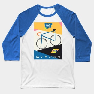 Miyata 721A Vintage Bike Bauhaus Poster - blue paint job Baseball T-Shirt